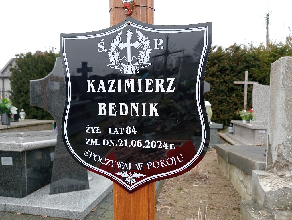 Grób Kazimierz Bednik